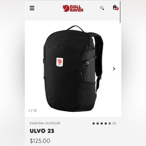 🍄 Brand new Fjallraven Ulvo 23 Backpack